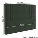 Ver imagem 4 de Cabeceira Casal 138 cm London Veludo Verde Soon