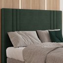 Ver imagem 2 de Cabeceira Casal 138 cm London Veludo Verde Soon