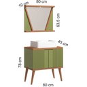 Ver imagem 3 de Conjunto de Banheiro Berton Slim 0,80cm
