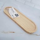 Ver imagem 5 de 12 Bandejas em Bambu Oval Travessa Gamela 33x12cm Petisqueiras Bandejas Multiuso Uz Decorar