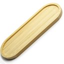 Ver imagem 1 de 12 Bandejas em Bambu Oval Travessa Gamela 33x12cm Petisqueiras Bandejas Multiuso Uz Decorar
