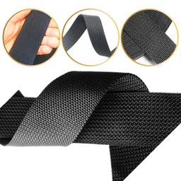 5mt Fita Reforçada Ca 40mm Preta Alça Bolsa Mochila Multiuso - 1