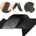 Ver imagem 1 de 5mt Fita Reforçada Ca 40mm Preta Alça Bolsa Mochila Multiuso