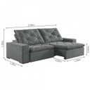 Ver imagem 3 de Sofá 5 Lugares Retrátil e Reclinável Trento 