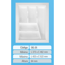 Ver imagem 2 de Organizador de Gaveta Branco 2,0mm