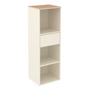 Ver imagem 5 de Conjunto de Escritório Noruega 4 Livreiro e 5 Mesas 90cm - Via Nossa - Off White e Cedro