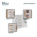 Ver imagem 5 de Cômoda 4 Gavetas e 1 Porta Fly Branco Acetinado - Tigus Baby