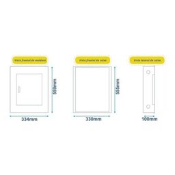 Quadro de Distribuição Andaluz 34 Din Sobrepor Barramento Trifásico 150a - 4