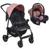 Carrinho de Bebe Para Passeio Até 15Kg Travel System Ecco Burigotto Rosa - 7