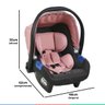 Carrinho de Bebe Para Passeio Até 15Kg Travel System Ecco Burigotto Rosa - 16