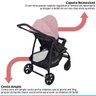 Carrinho de Bebe Para Passeio Até 15Kg Travel System Ecco Burigotto Rosa - 11