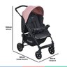 Carrinho de Bebe Para Passeio Até 15Kg Travel System Ecco Burigotto Rosa - 15