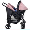 Carrinho de Bebe Para Passeio Até 15Kg Travel System Ecco Burigotto Rosa - 6