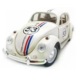 Super Carrinho Fusca Ferro Fricção Metal Miniatura Brinquedo 53 - 1