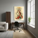 Ver imagem 2 de Quadro Decorativo Santa Cecília - 70x50cm:moldura Preta