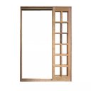 Ver imagem 1 de Porta Balcão de Correr de Madeira Itaúba Quadriculada Purgato Reto Bat.14 Cm- 2.15 (a) X 1.70 (l)