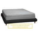 Ver imagem 3 de Base Cama Box Queen Size 173cm Orgânica Napoli Bouclê Preto