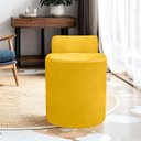 Ver imagem 2 de Kit Puff Banqueta Alto Confortável Reforçado Minimalista Roma Suede