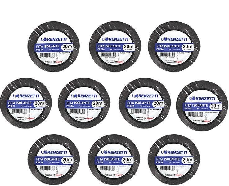 Fita Isolante Anti Chama Lorenzetti 19mm X 20m 10 Unidades - 1