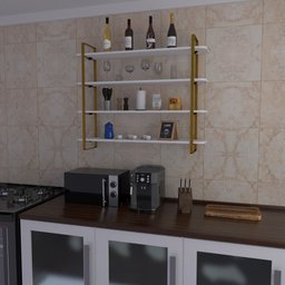 Kit 03 Suportes Arnad - Dourado - 3