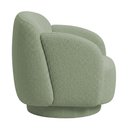 Ver imagem 7 de Poltrona Decorativa Avany Base Giratória Bouclé Verde Claro - Nexta Casa