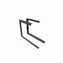 Ver imagem 1 de Kit 2 Suporte Prateleira Nicho Reforçada Dupla 45x30cm Cor:preto