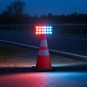 Ver imagem 5 de Sinalizador Solar Viario Kit 3 Duas Cores Cone Alerta Seguranca Noturna Obra Avenida Rodovia Alerta