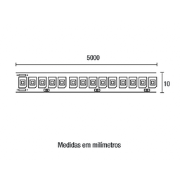 Fita de Led Ultra 240 Leds 12v 16w/m 3000k - 5m - Blumenau - 3