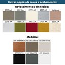 Ver imagem 5 de Cama de Casal Mh-6017 Herval Estofado Casal Colchão 193 Cm Madeira Maciça Off White Detalhe Marrom
