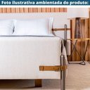 Ver imagem 7 de Cama de Casal Mh-6017 Herval Estofado Casal Colchão 193 Cm Madeira Maciça Off White Detalhe Marrom