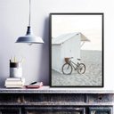Ver imagem 2 de Quadro Coleção Praia Soft - Bicicleta 45x34cm - com Vidro:madeira Branca