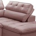 Ver imagem 6 de Sofá 3 Lugares Retrátil Reclinável Chaise Direito 243cm Solin F04 Veludo Rosê - Lyam Decor