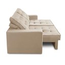 Ver imagem 7 de Sofá Retrátil e Reclinável 2 Lugares 1,70m com Molas Madrid Suede Bege Mirra Decor