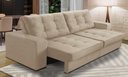 Ver imagem 1 de Sofá Retrátil e Reclinável 2 Lugares 1,70m com Molas Madrid Suede Bege Mirra Decor