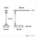 Ver imagem 3 de Luminária de Mesa Office 7w 25cm Led Multicor Branco P/ Escritório