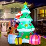 Arvore Natal Inflavel Enfeite Natalino Papai Noel Presentes Cachorro Decoraçao Shopping Loja Fim de  - 5