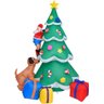 Arvore Natal Inflavel Enfeite Natalino Papai Noel Presentes Cachorro Decoraçao Shopping Loja Fim de  - 10