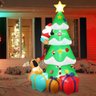 Arvore Natal Inflavel Enfeite Natalino Papai Noel Presentes Cachorro Decoraçao Shopping Loja Fim de  - 9