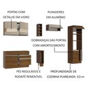Ver imagem 5 de Armário de Cozinha Completa 290cm Rustic/Rustic/Crema Cristal Madesa 09