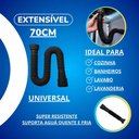 Ver imagem 3 de Sifão Sanfonado Flexível Preto Black Pia Banheiro Cozinha