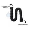 Sifão Sanfonado Flexível Preto Black Pia Banheiro Cozinha - 4