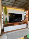 Ver imagem 5 de Rack com Painel Ripado para TV 70 Polegadas Rio Home Estante Bege