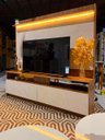 Ver imagem 2 de Rack com Painel Ripado para TV 70 Polegadas Rio Home Estante Bege