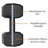 Halter Dumbell Cement Sextavado Bonafit 9kg Preto - 4