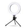 Ring Light Led Mesa Iluminador Pequena Tripé 6 Polegada 16cm - 1