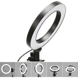 Ring Light Led Mesa Iluminador Pequena Tripé 6 Polegada 16cm - 5