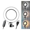 Ring Light Led Mesa Iluminador Pequena Tripé 6 Polegada 16cm - 4
