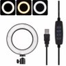 Ring Light Led Mesa Iluminador Pequena Tripé 6 Polegada 16cm - 3