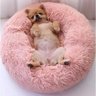 Cama Nuvem Cachorro Gato Pet Cao Donut Ninho 80cm Grande Caminha Rosquinha Pelucia Macio Animal de e - 5