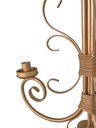 Ver imagem 6 de Lindo Pendente em Ferro Design Rústico com Cúpulas de Vidro Pra Sala Libertas Rosas Rococó Dourado c